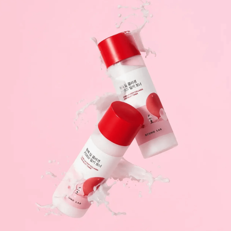 Round Lab Camellia Deep Collagen PDRN Milky Toner 150ml | Lakinza K-beauty Canada
