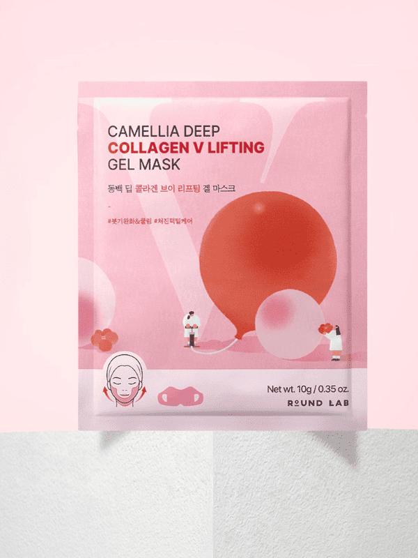 Round Lab Camellia Deep Collagen V Lifting Gel Mask 10g Lakinza K-beauty