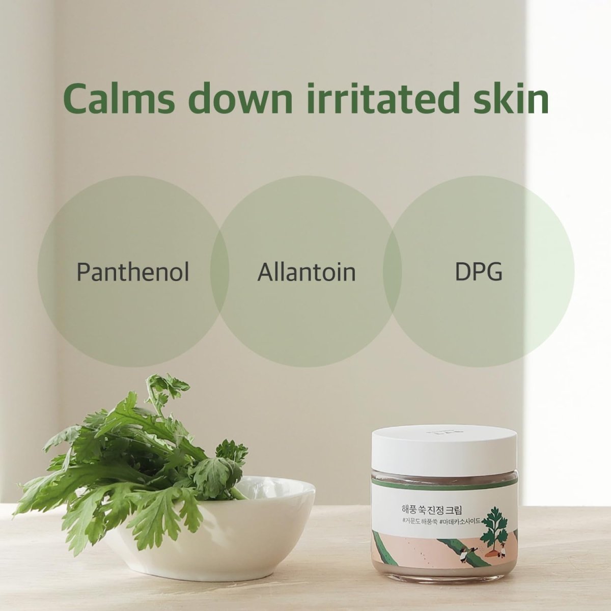 Round Lab Mugwort Calming Cream 80ml | Lakinza K - beauty Canada