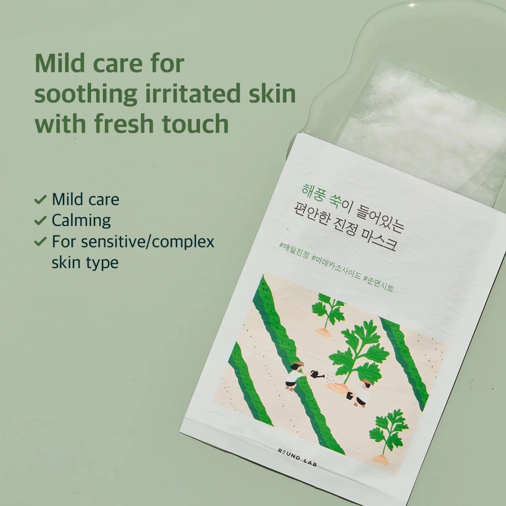 Round Lab Mugwort Calming Mask 25ml | Lakinza K - beauty Canada