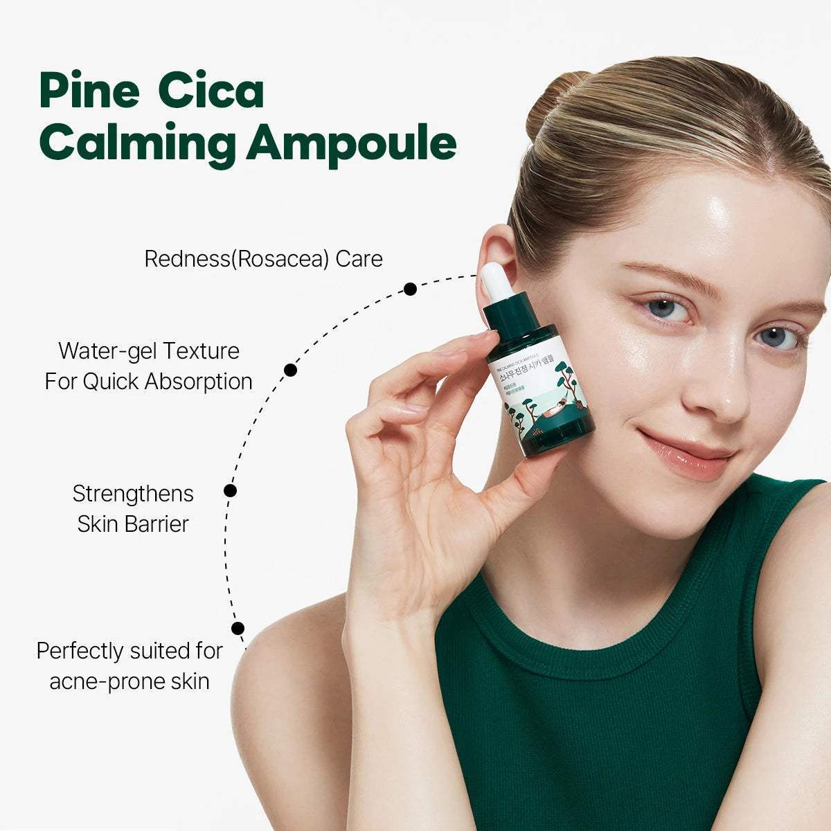 Round Lab Pine Calming Cica Ampoule 30ml Lakinza K-beauty