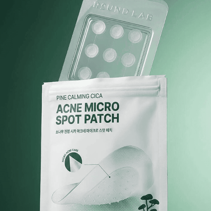 Round Lab Pine Calming Cica Micro Spot Patch 9pcs Lakinza K-beauty