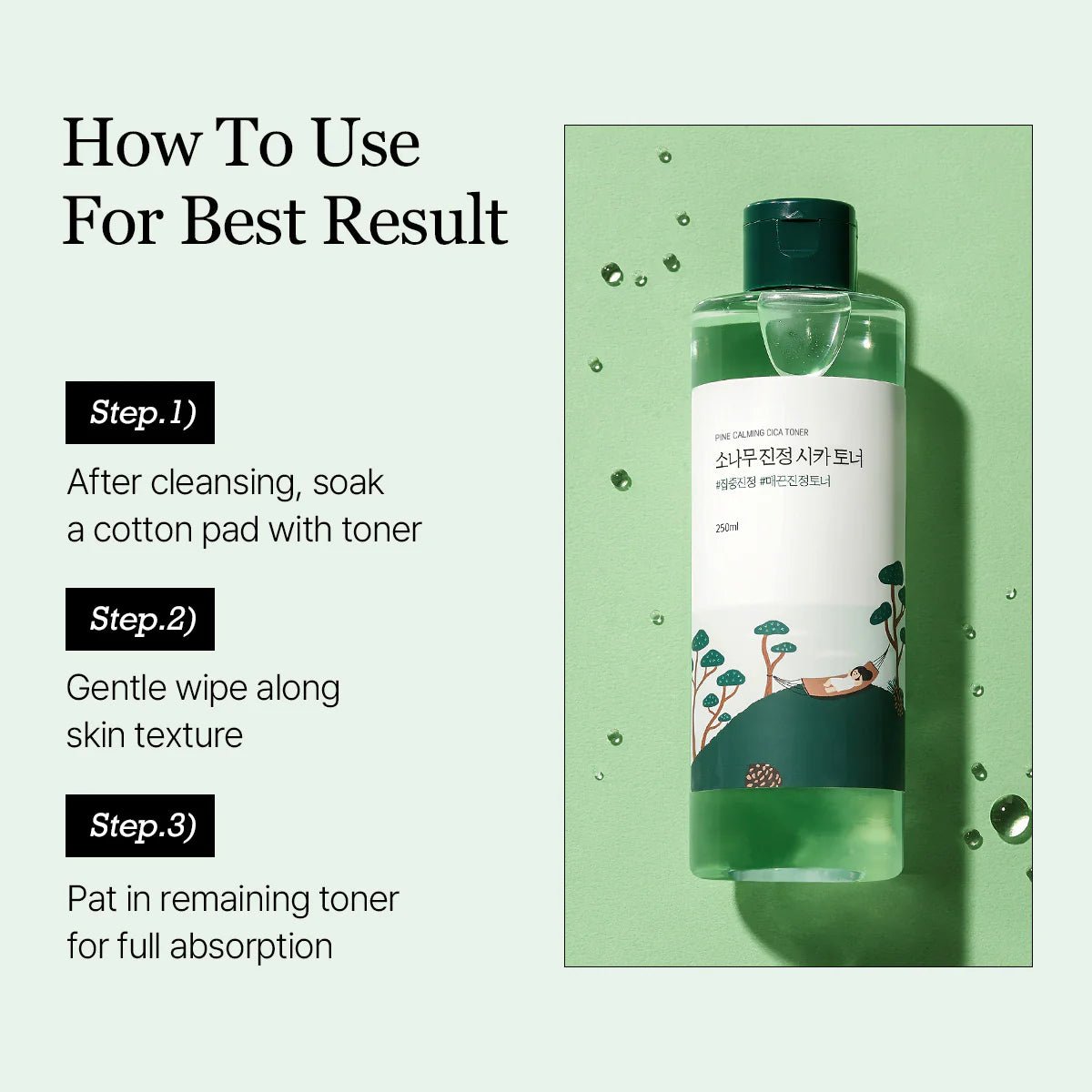 Round Lab Pine Calming Cica Toner 250ml | Lakinza K - beauty Canada