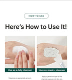 Round Lab Pine Cica Deep Pore Clay Mask Cleanser 150ml | Lakinza K - beauty Canada