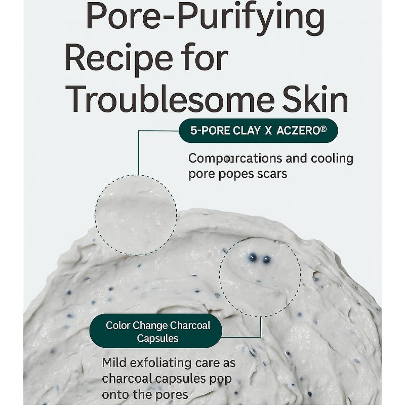 Round Lab Pine Cica Deep Pore Clay Mask Cleanser 150ml Lakinza K-beauty