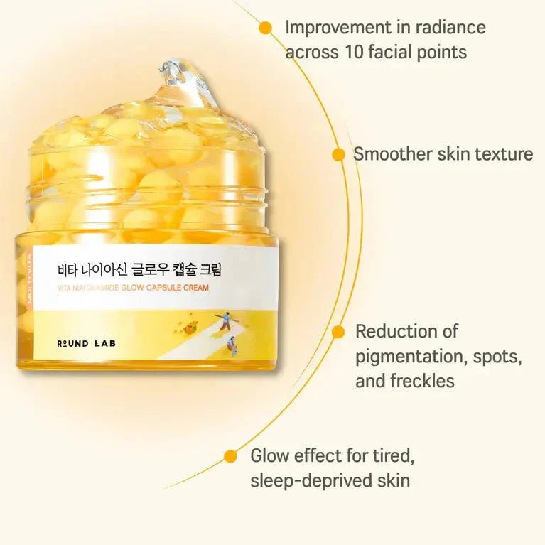 Round Lab Vita Niacinamide Glow Capsule Cream 50ml | Lakinza K - beauty Canada