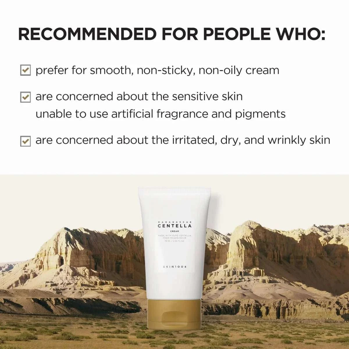 SKIN1004 Madagascar Centella Cream 75ml Lakinza K-beauty