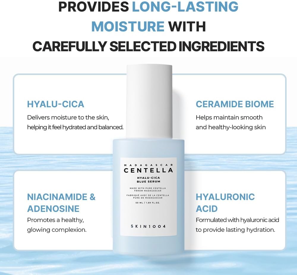SKIN1004 Madagascar Centella Hyalu-Cica Blue Serum 50ml Lakinza K-beauty