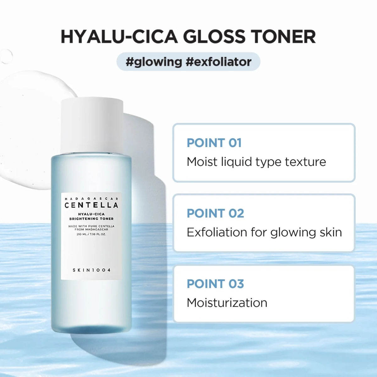 SKIN1004 Madagascar Centella Hyalu - Cica Brightening Toner 210ml