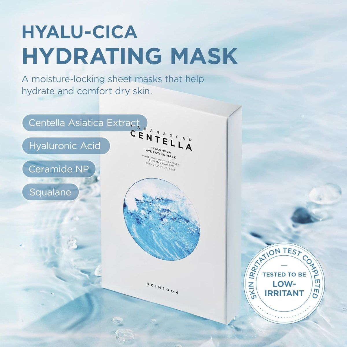 SKIN1004 Madagascar Centella Hyalu-Cica Hydrating Mask 23ml Lakinza K-beauty