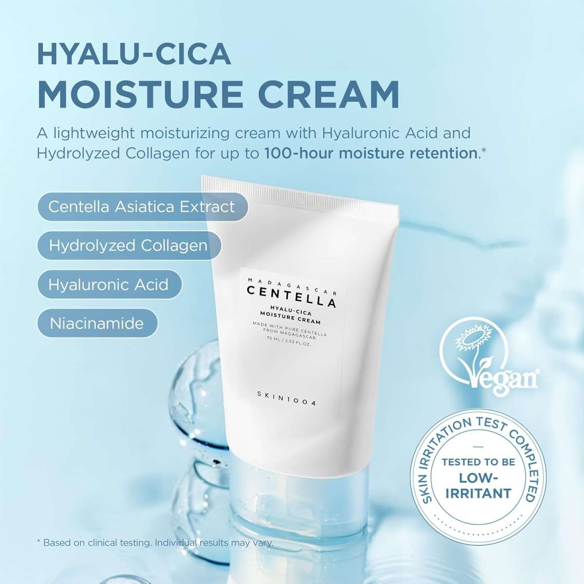 SKIN1004 Madagascar Centella Hyalu-Cica Moisture Cream 75ml Lakinza K-beauty