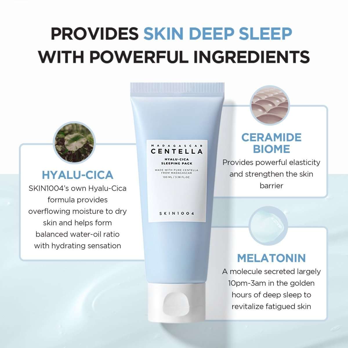 SKIN1004 Madagascar Centella Hyalu-Cica Sleeping Pack Lakinza K-beauty