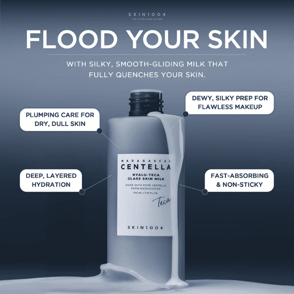 SKIN1004 Madagascar Centella Hyalu-Teca Glass Skin Milk 210ml Lakinza K-beauty