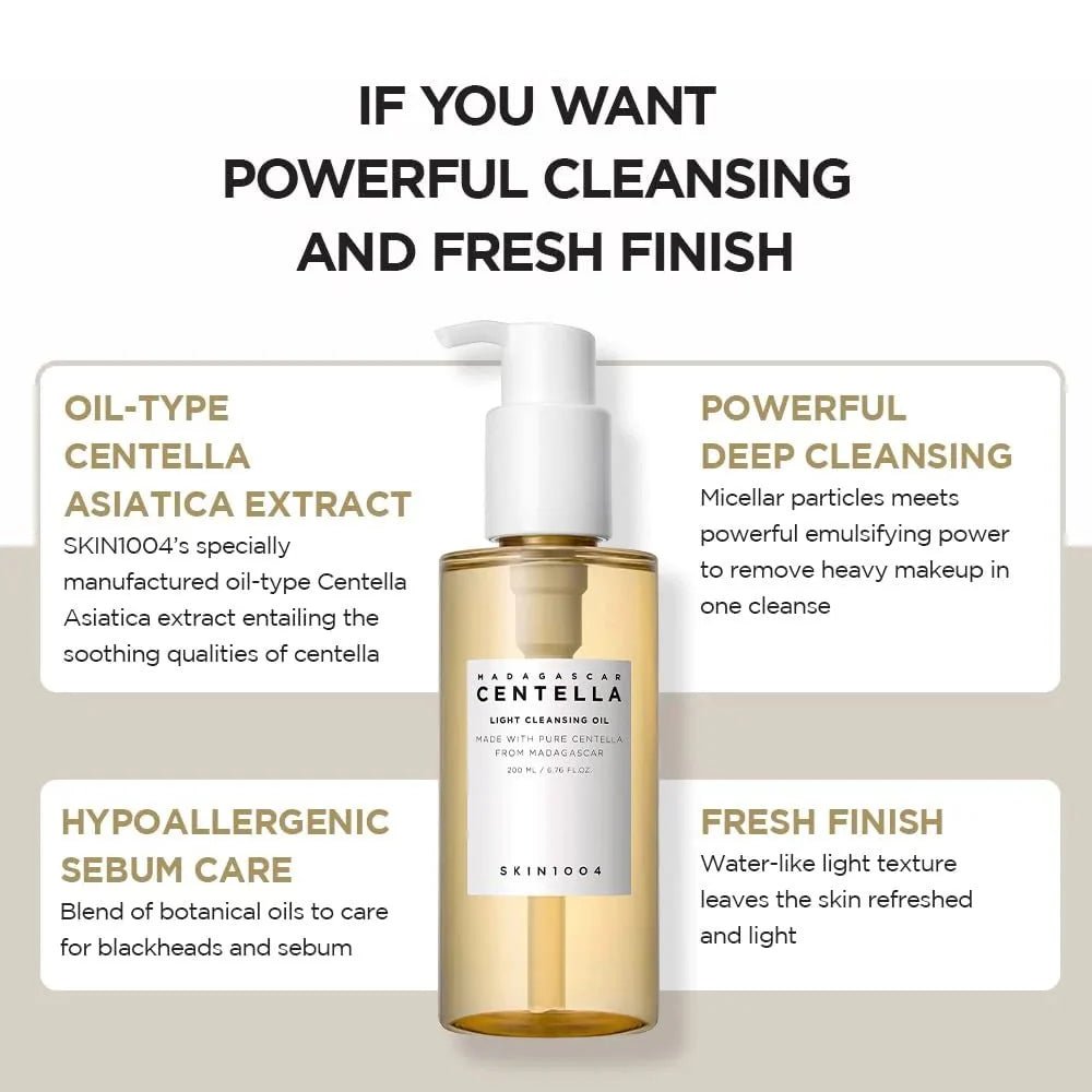 SKIN1004 Madagascar Centella Light Cleansing Oil 200ml Lakinza K-beauty