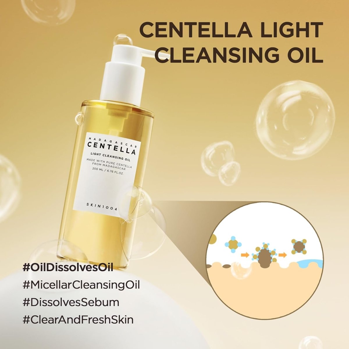 SKIN1004 Madagascar Centella Light Cleansing Oil 200ml | Lakinza K - beauty Canada