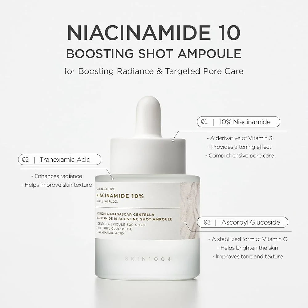 SKIN1004 Madagascar Centella Niacinamide 10 Boosting Shot Ampoule 30ml Lakinza K-beauty