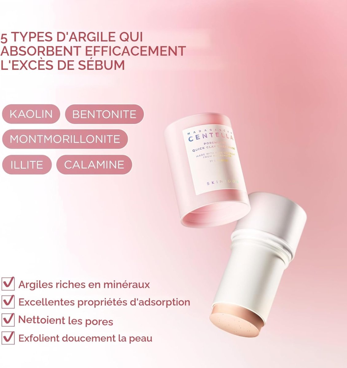 SKIN1004 Madagascar Centella Poremizing Quick Clay Stick Mask 27g | Lakinza K - beauty Canada