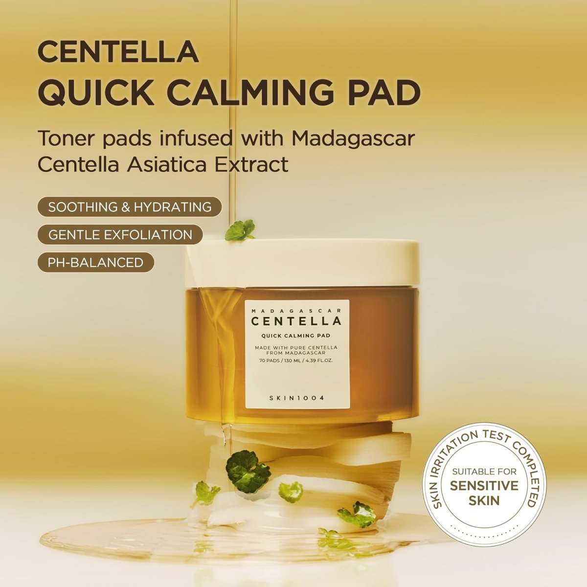 SKIN1004 Madagascar Centella Quick Calming Pad 130ml / 70pads Lakinza K-beauty