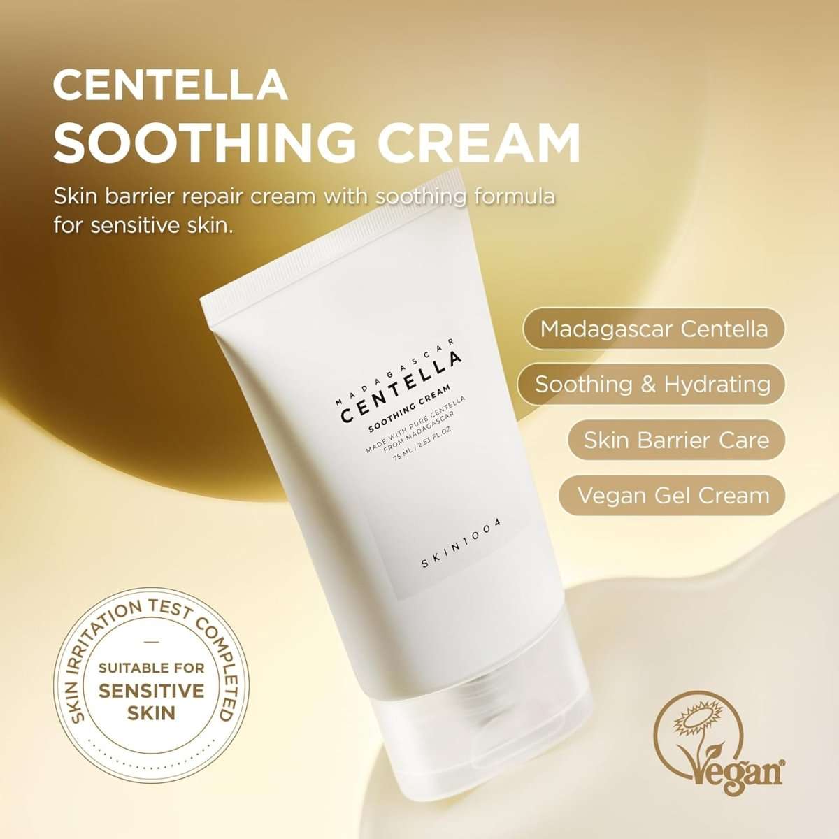 SKIN1004 Madagascar Centella Soothing Cream 75ml Lakinza K-beauty