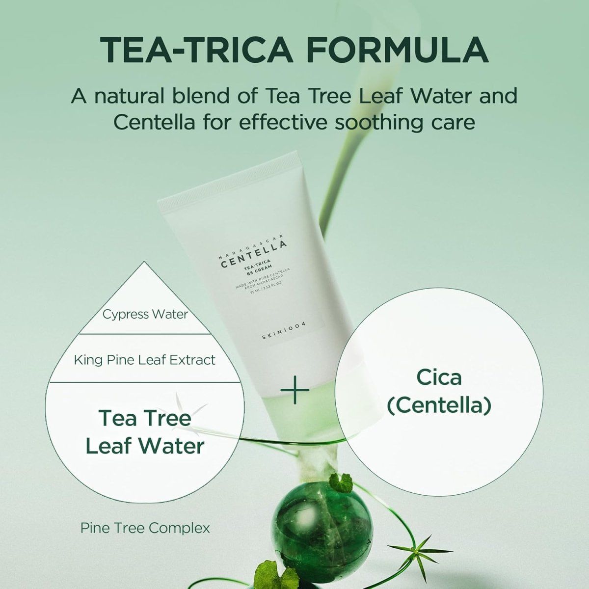 SKIN1004 Madagascar Centella Tea - Trica B5 Cream 75ml | Lakinza K - beauty Canada