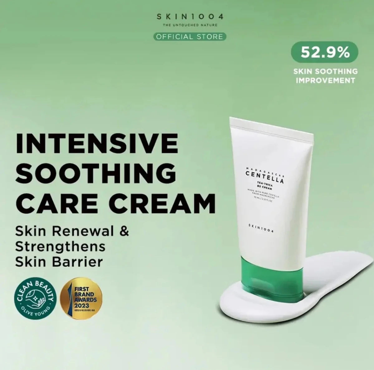 SKIN1004 Madagascar Centella Tea-Trica B5 Cream 75ml Lakinza K-beauty