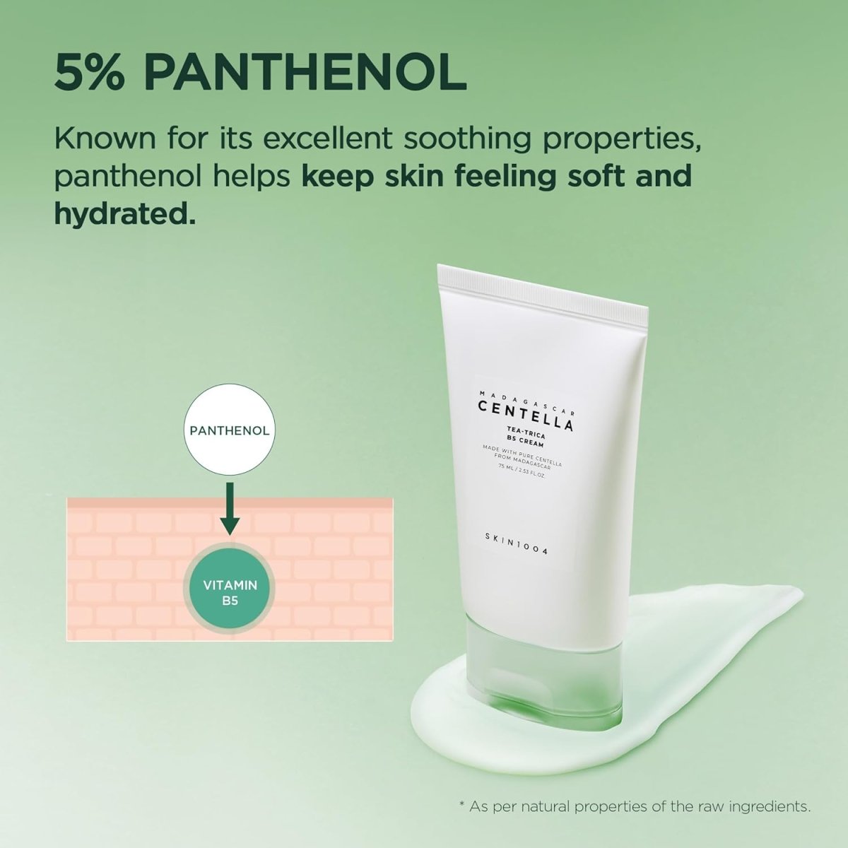 SKIN1004 Madagascar Centella Tea - Trica B5 Cream 75ml | Lakinza K - beauty Canada