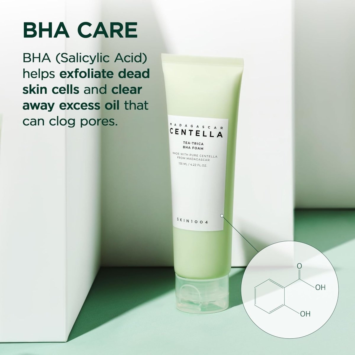 SKIN1004 Madagascar Centella Tea - Trica BHA Foam 125ml | Lakinza K - beauty Canada