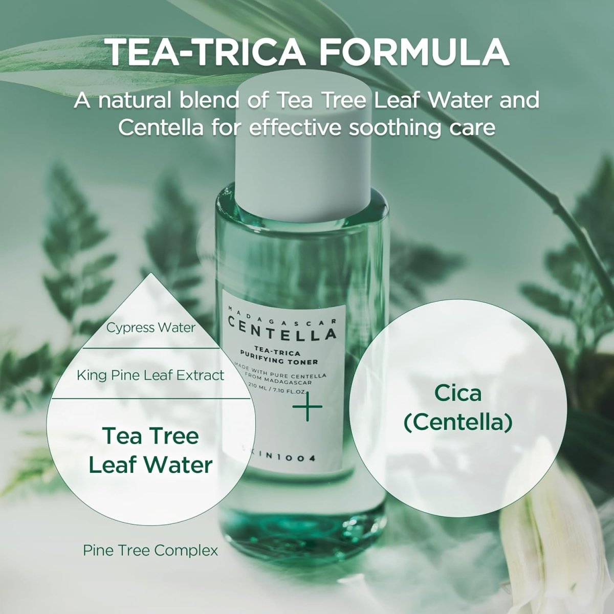 SKIN1004 Madagascar Centella Tea - Trica Purifying Toner 210ml | Lakinza K - beauty Canada