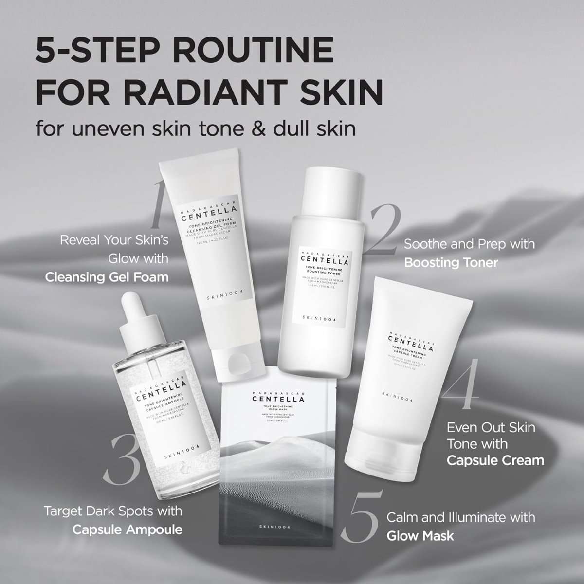 SKIN1004 Madagascar Centella Tone Brightening Capsule Ampoule 100ml Lakinza K-beauty