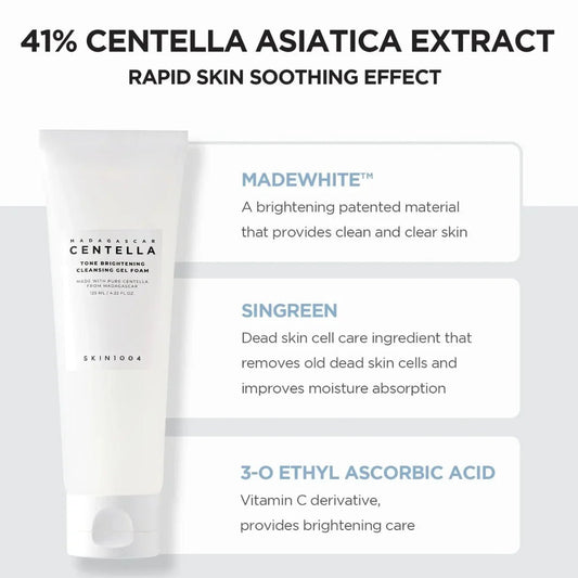 SKIN1004 Madagascar Centella Tone Brightening Cleansing Gel Foam | Lakinza K - beauty Canada