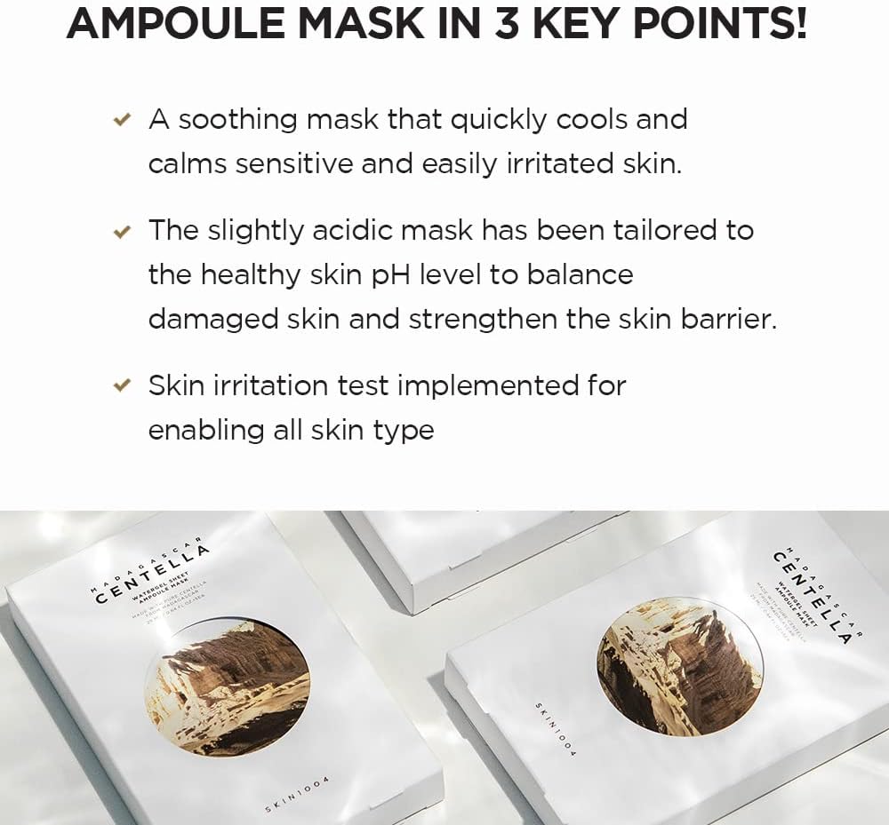 SKIN1004 Madagascar Centella Watergel Sheet Ampoule Mask 25ml Lakinza K-beauty