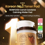 SKINFOOD Carrot Carotene Calming Water Pad 250ml / 60pads | Lakinza K - beauty Canada