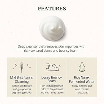 Skinfood Rice Daily Brightening Scrub Foam 150ml Lakinza K-beauty