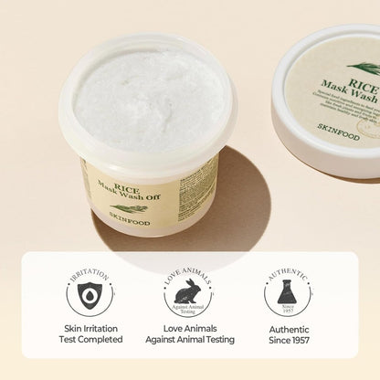 Skinfood Rice Mask Wash Off 100g | Lakinza K - beauty Canada