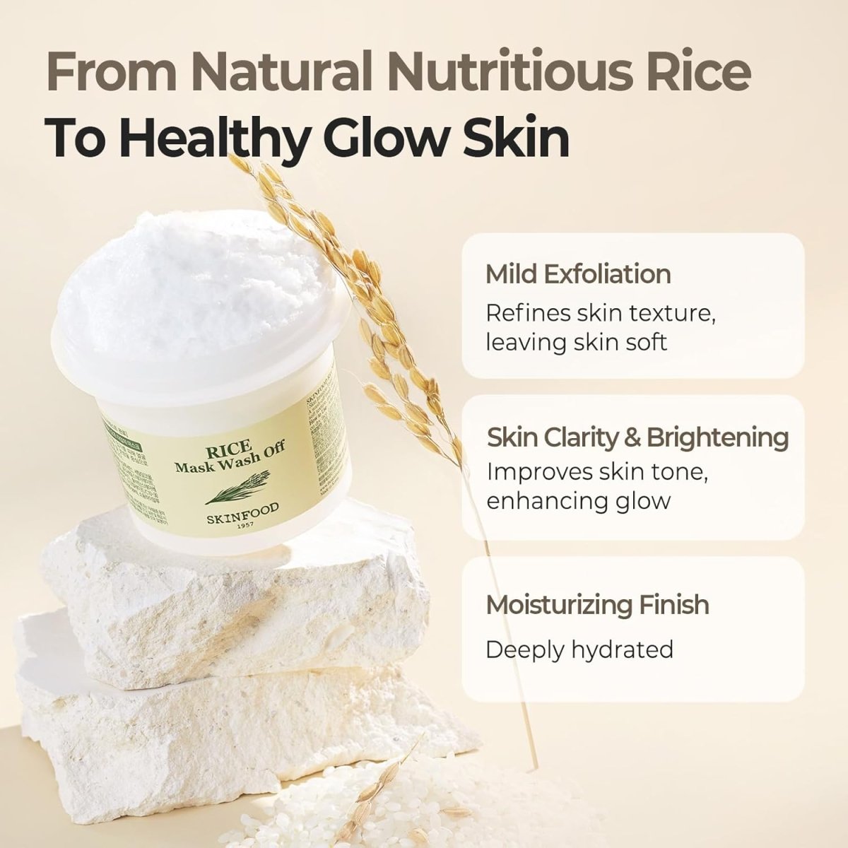 Skinfood Rice Mask Wash Off 100g | Lakinza K - beauty Canada