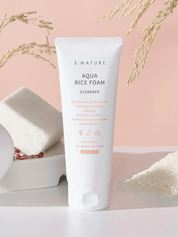 S.Nature Aqua Rice Foam Cleanser 160ml | Lakinza K-beauty Canada