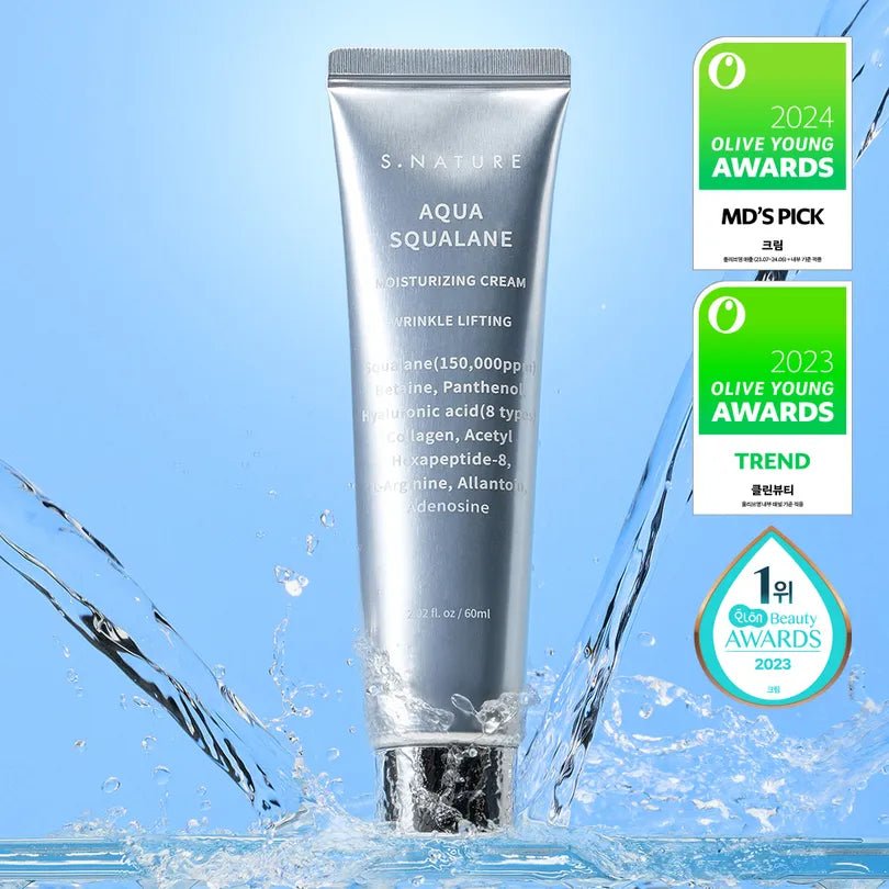 S.Nature Aqua Squalane Moisturizing Cream 60ml | Lakinza K-beauty Canada