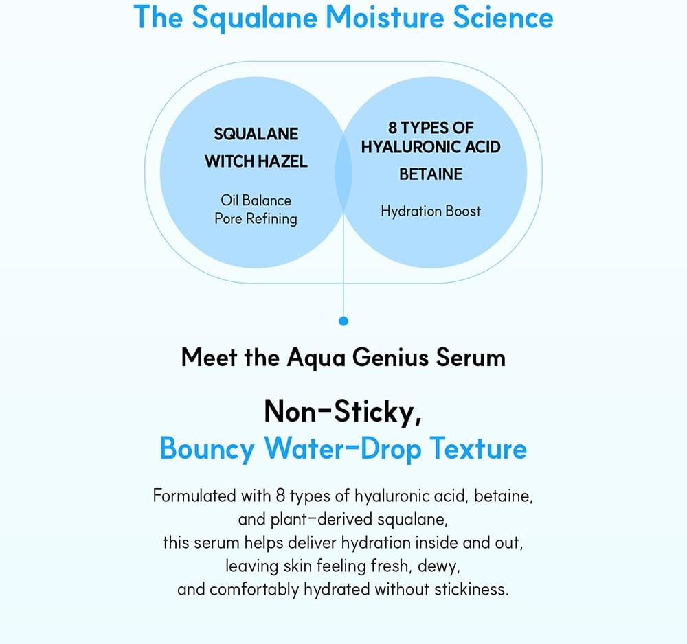 S.Nauture Aqua Squalane Serum 50ml Lakinza K-beauty