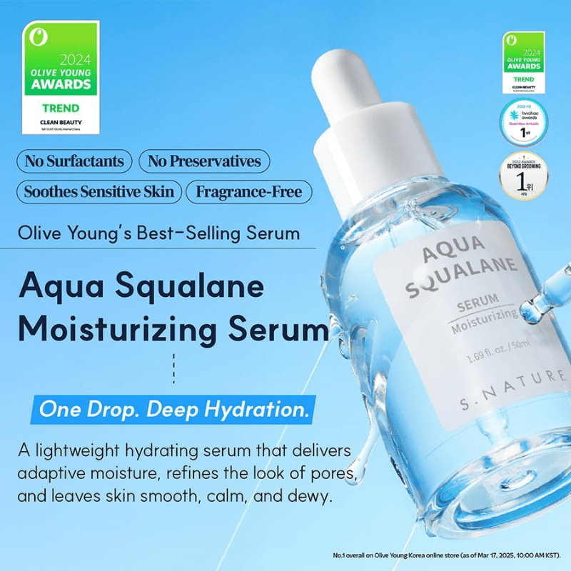 S.Nauture Aqua Squalane Serum 50ml | Lakinza K-beauty Canada