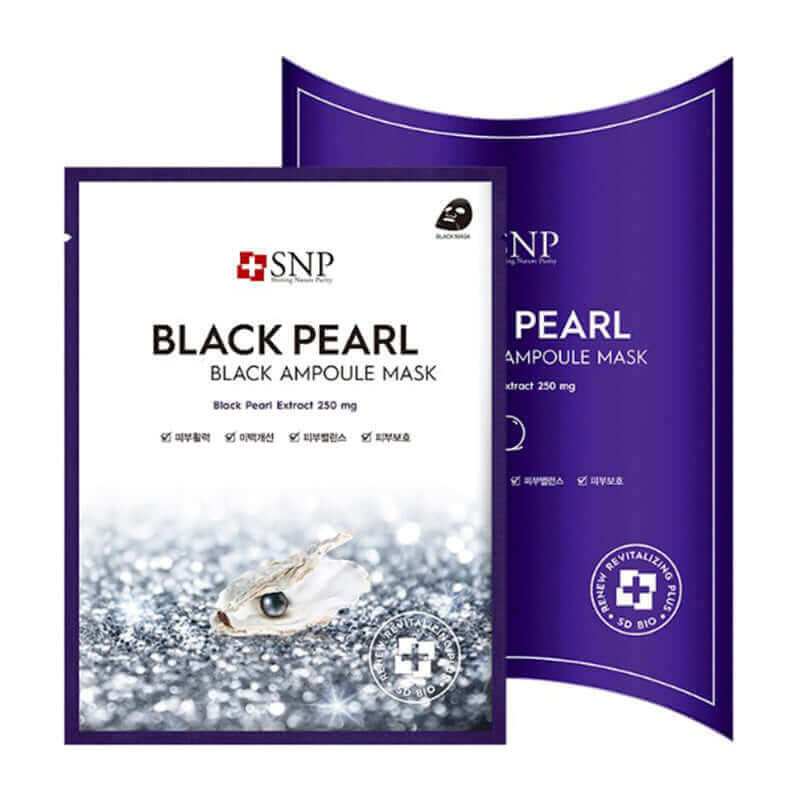 SNP Black Pearl Ampoule Mask 25ml Lakinza K-beauty