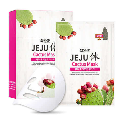 SNP Jeju Rest Cactus Mask 22ml Lakinza K-beauty