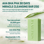 SOME BY MI AHA BHA PHA 30 Days Miracle Cleansing Bar 106g Lakinza K-beauty