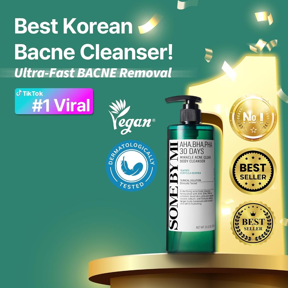 SOME BY MI AHA BHA PHA 30 days Miracle Clear Body Cleanser 400g Lakinza K-beauty