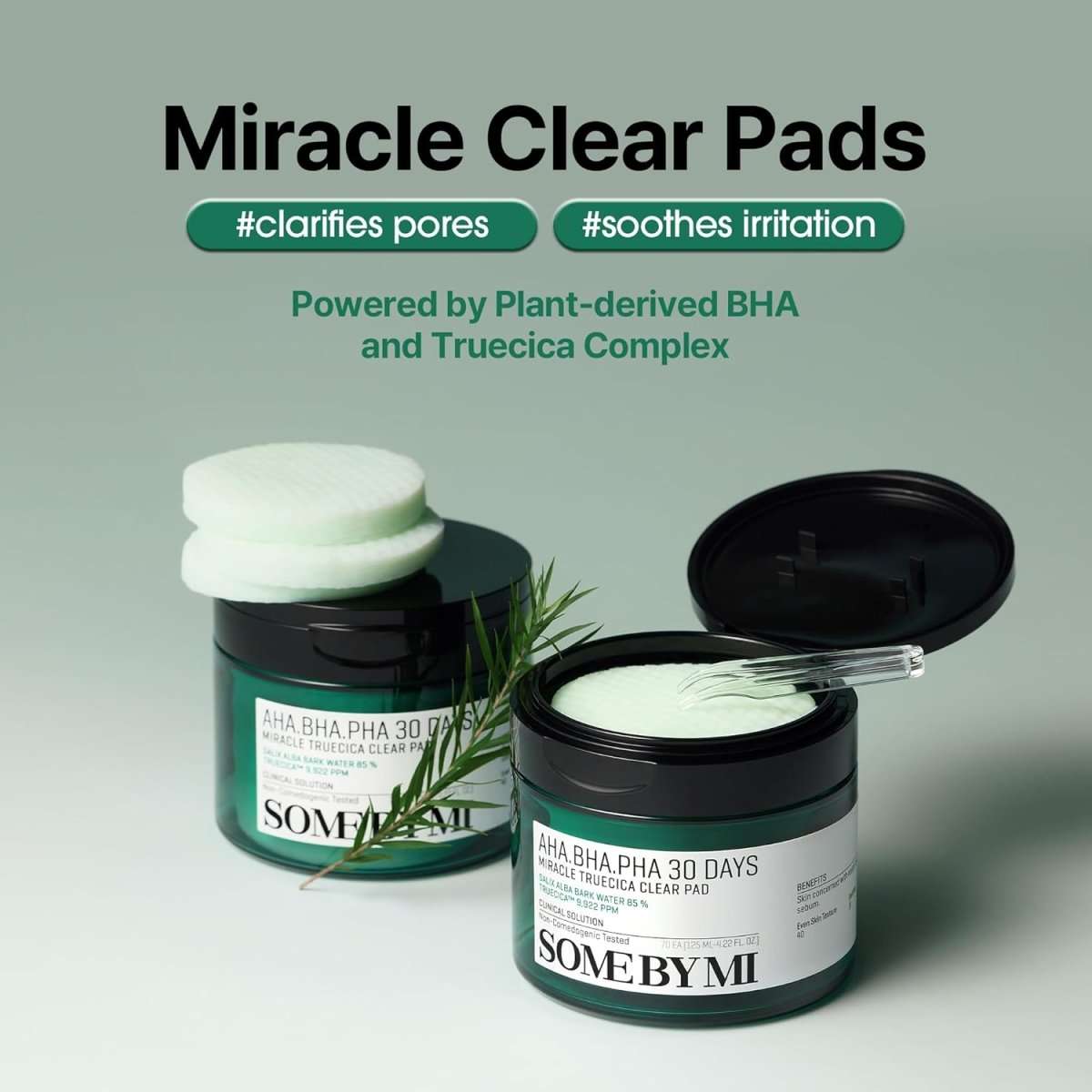 SOME BY MI AHA BHA PHA 30 Days Miracle Truecica Clear Pad 125ml / 70pads Lakinza K-beauty