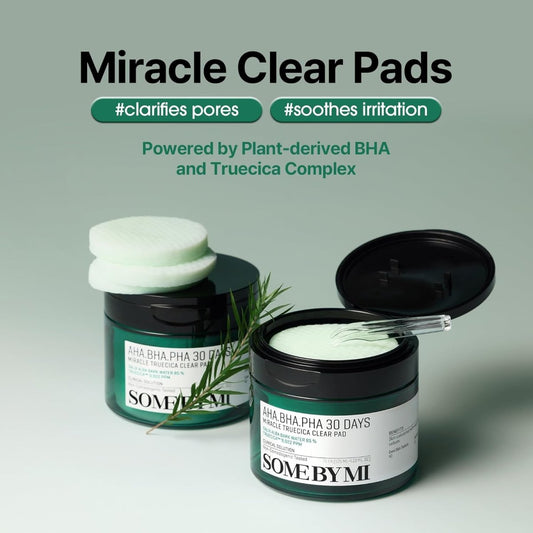 SOME BY MI AHA BHA PHA 30 Days Miracle Truecica Clear Pad 125ml / 70pads | Lakinza K - beauty Canada