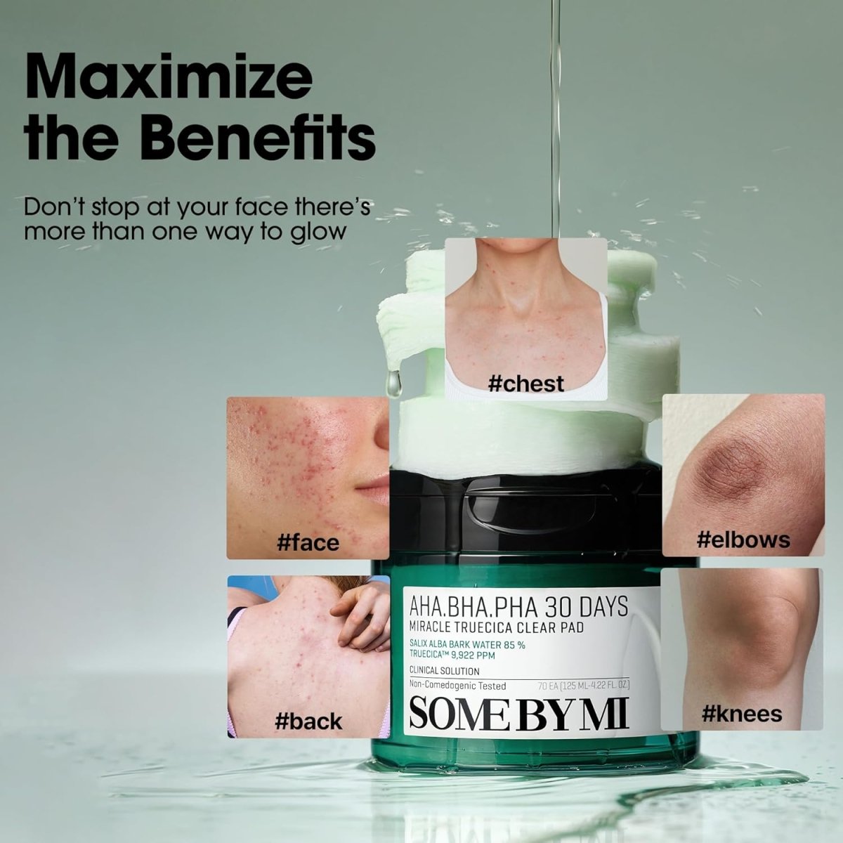 SOME BY MI AHA BHA PHA 30 Days Miracle Truecica Clear Pad 125ml / 70pads | Lakinza K - beauty Canada