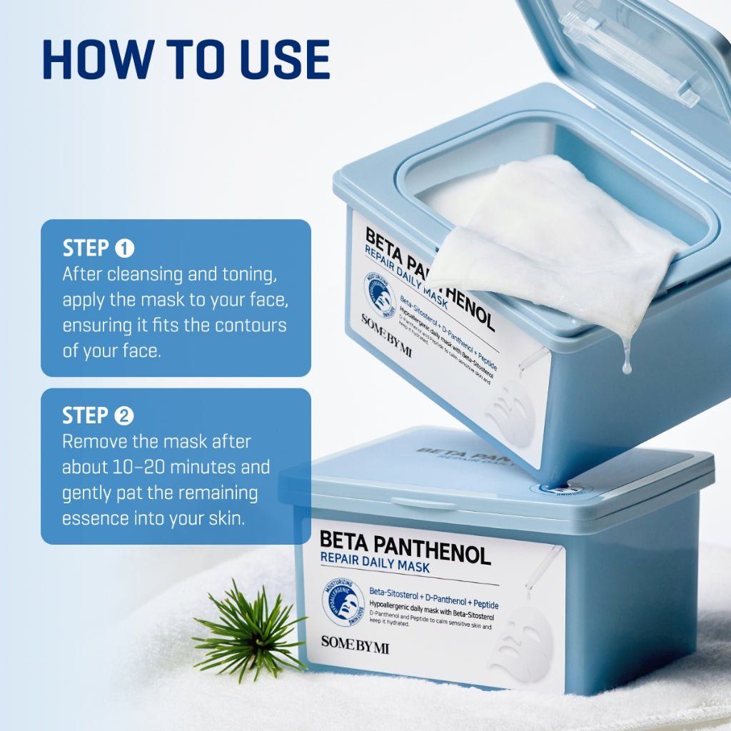 SOME BY MI Beta Panthenol Daily Mask 30pcs Lakinza K-beauty