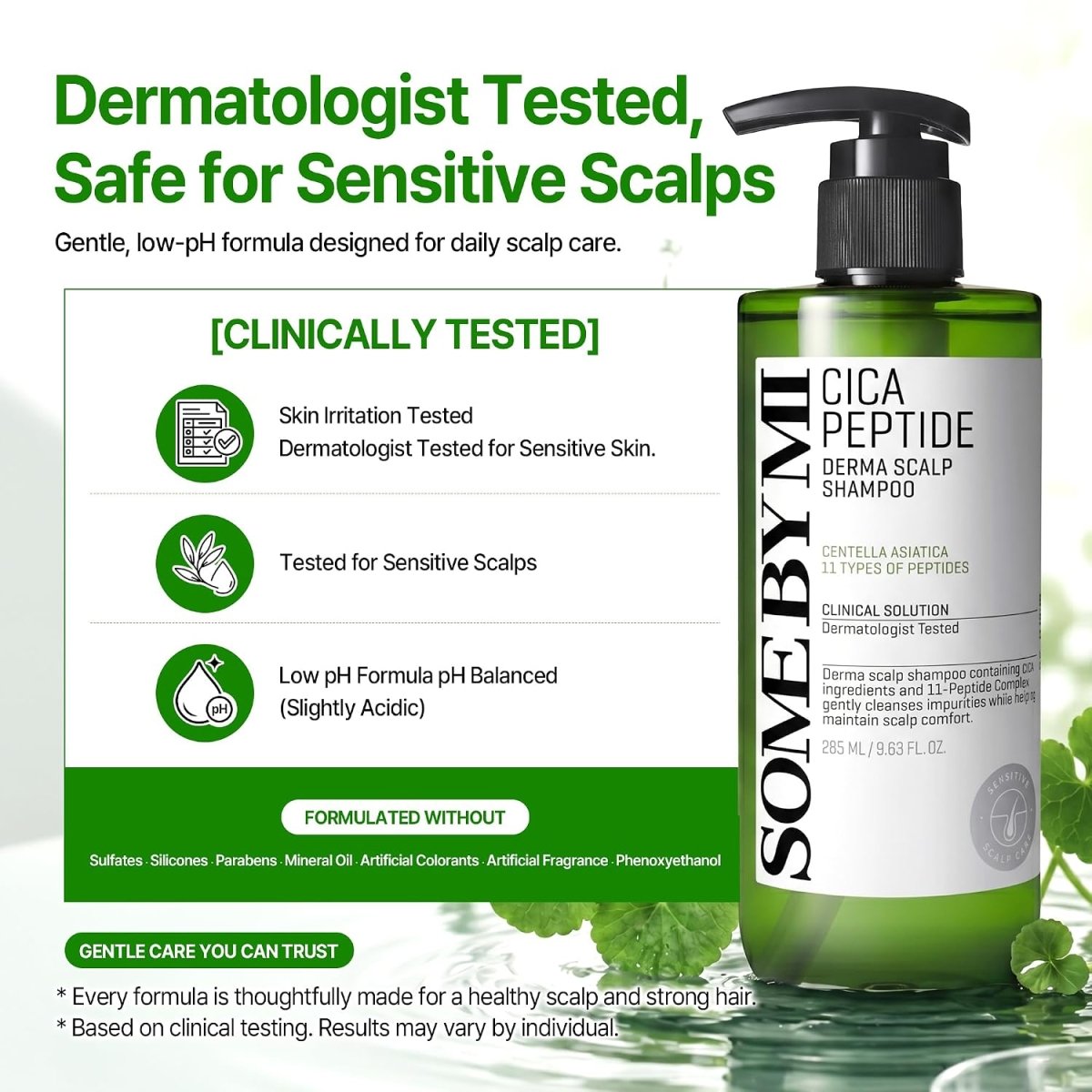 SOME BY MI Cica Peptide Derma Scalp Shampoo 285ml Lakinza K-beauty