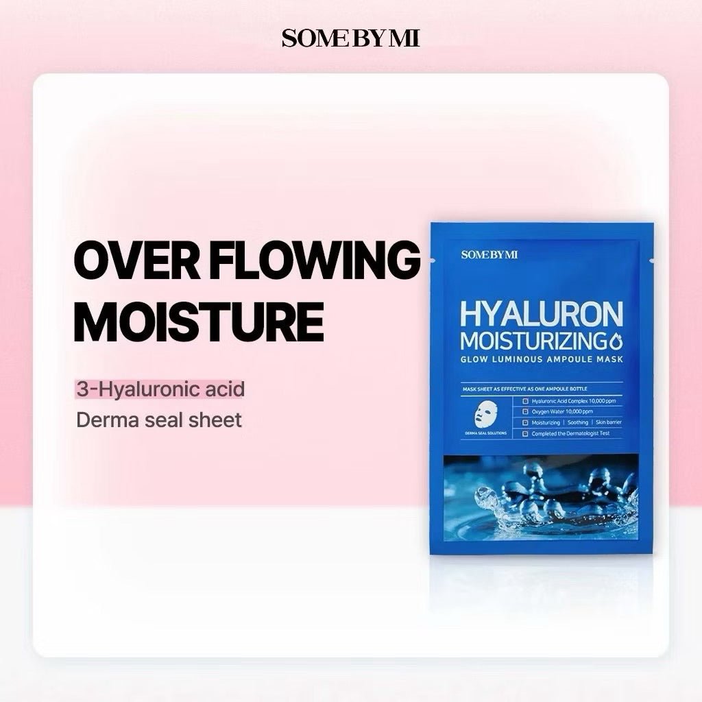 SOME BY MI Hyaluron Moisturizing Glow Luminous Ampoule Mask 1 PC Lakinza K-beauty