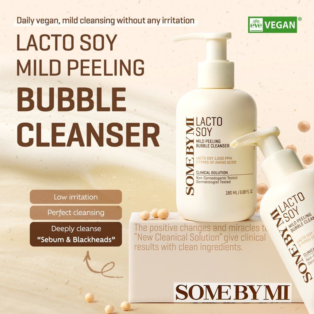 SOME BY MI Lactosoy Mild Bubble Peeling Cleanser 180ml Lakinza K-beauty